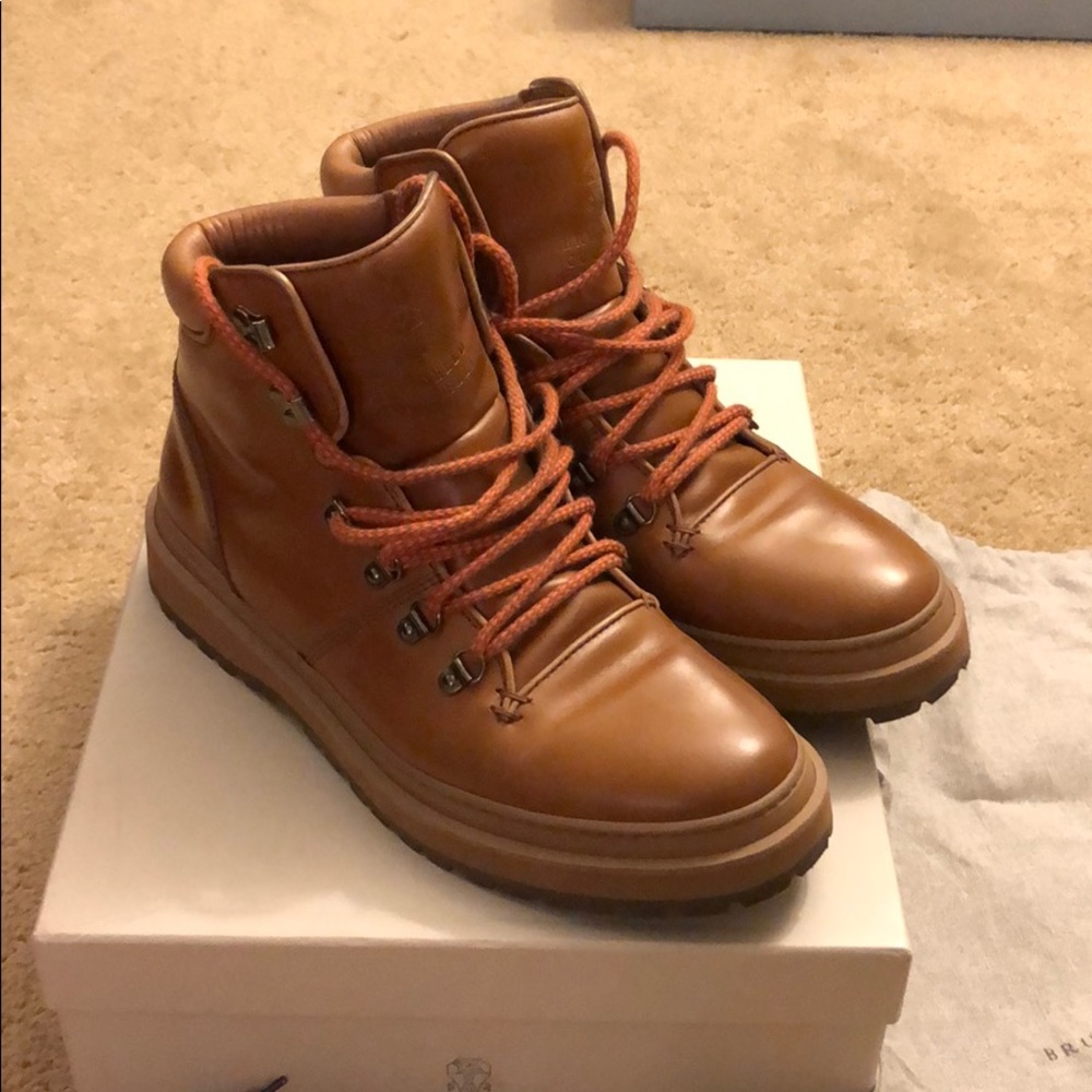Brunello Cucinelli Hiking Boot in Caramel